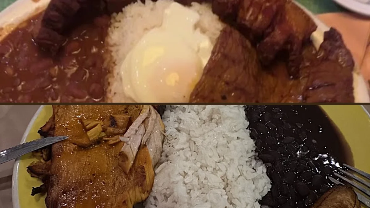 Latin American dishes served in a cozy dining room.